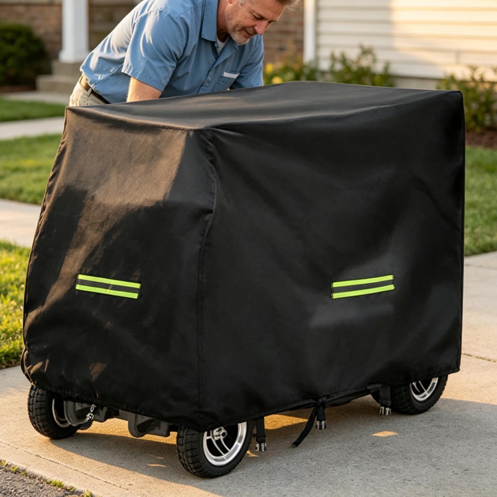 Electric Scooter Rain Cover - モビリティスクーターカバー 防水車椅子収納カバー 電動車椅子カバー 190Dオックスフォード生地 雨よけバイクカバー