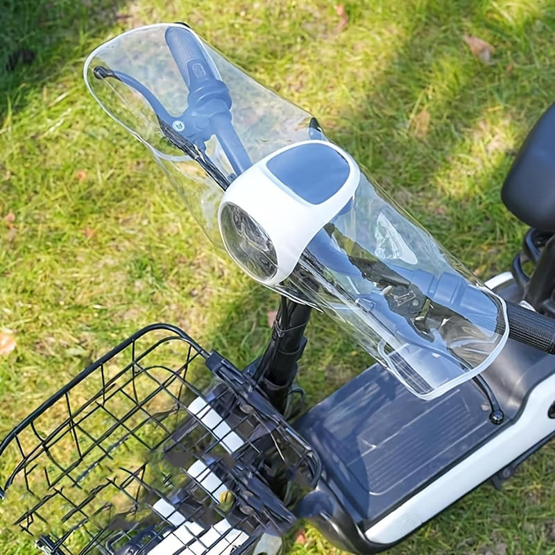 Scooter Electric - 1個入り 防水電動車両ハンドルバーカバー フロントダッシュボードレインシールド スクーター・バイク用 防風アウトドアライディングギア