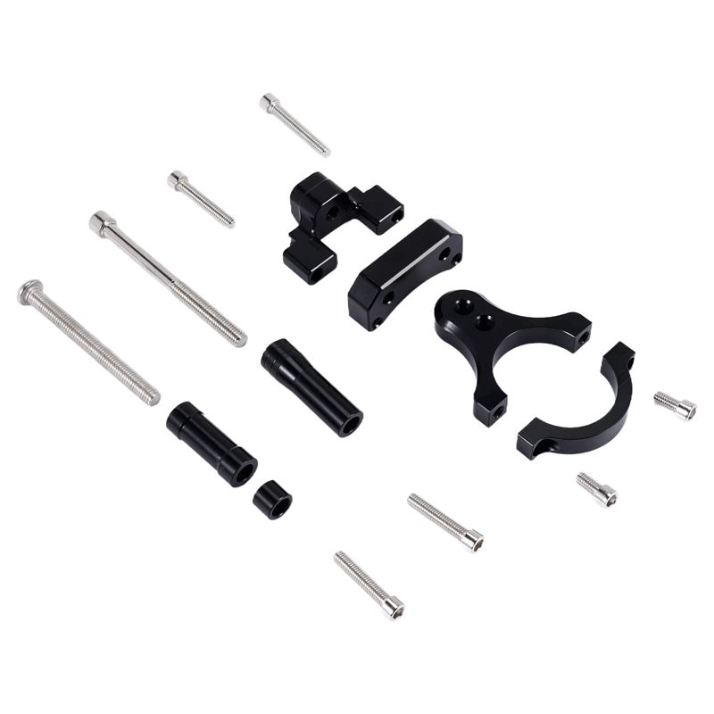 Steering Damper Stabilizer Kit Cnc - DHBH CNC製 バイク用ダンパー、ステアリング安定化ダンパー、ブラケット、取り付けキット（YZF R3、MT-03、R25用）