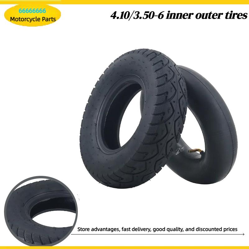 Scooter Tire - 電動スクーター用、3ウェイ車輪、車椅子用、4.10/3.50-6インナーチューブ、高齢者向けスクーター用タイヤ