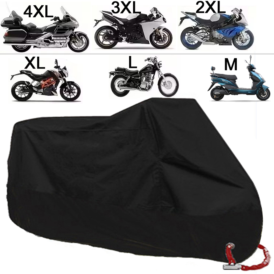 Electric Scooter Rain Cover - 新しいオートバイカバー防水防塵 UV 保護オールシーズン屋外モトスクーターレインカバー M-4XL 2025