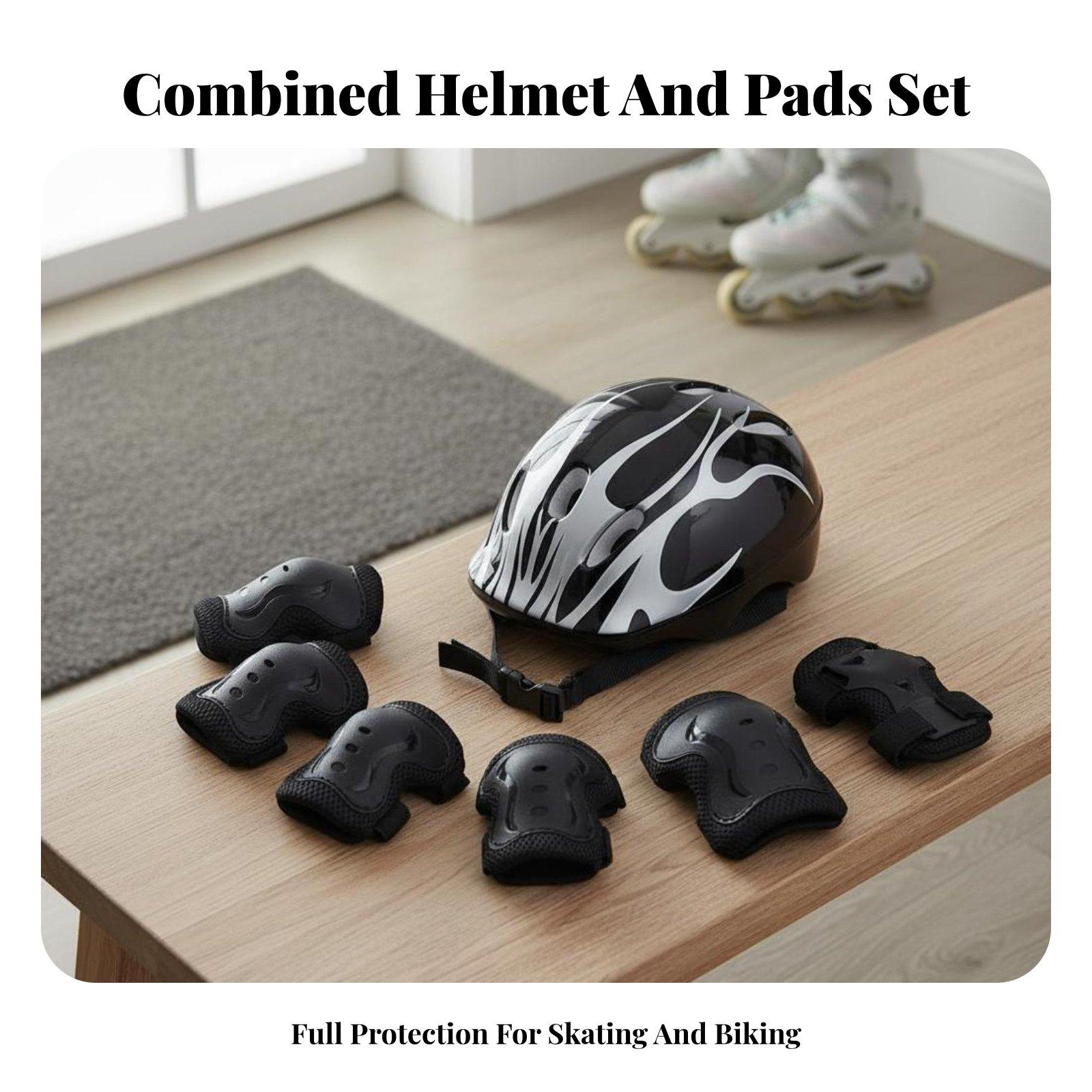 子供用ヘルメットと膝肘手首保護具セット 多目的フォームパッド - Scooter Helmet Set のレビューと価格