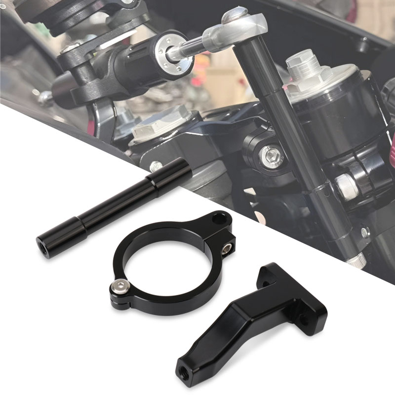 オートバイアクセサリー CNC 調整可能なステアリングダンパ - Steering Damper Stabilizer Kit Cnc のレビューと価格