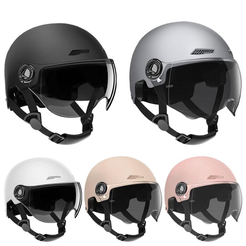 男性と女性のためのオートバイのヘルメット,ジェットスタイル, - Scooter Helmet Set のレビューと価格