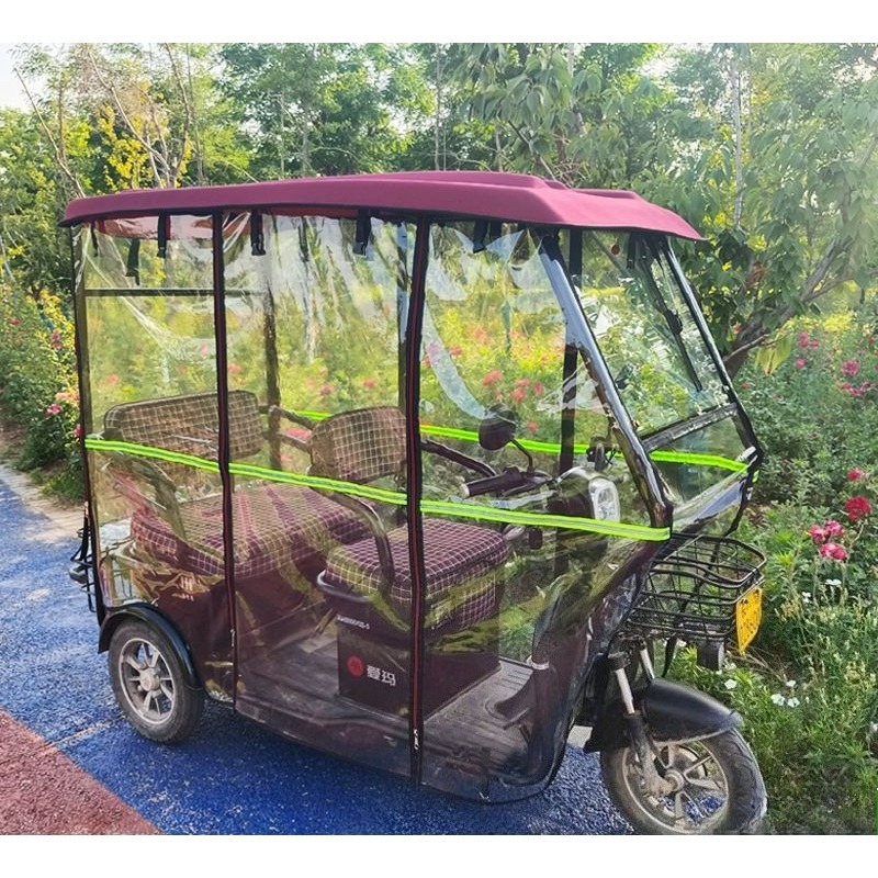 密閉型ターポリン オートバイ 電動三輪車 カーテン 厚手の日 - Electric Scooter Rain Cover のレビューと価格