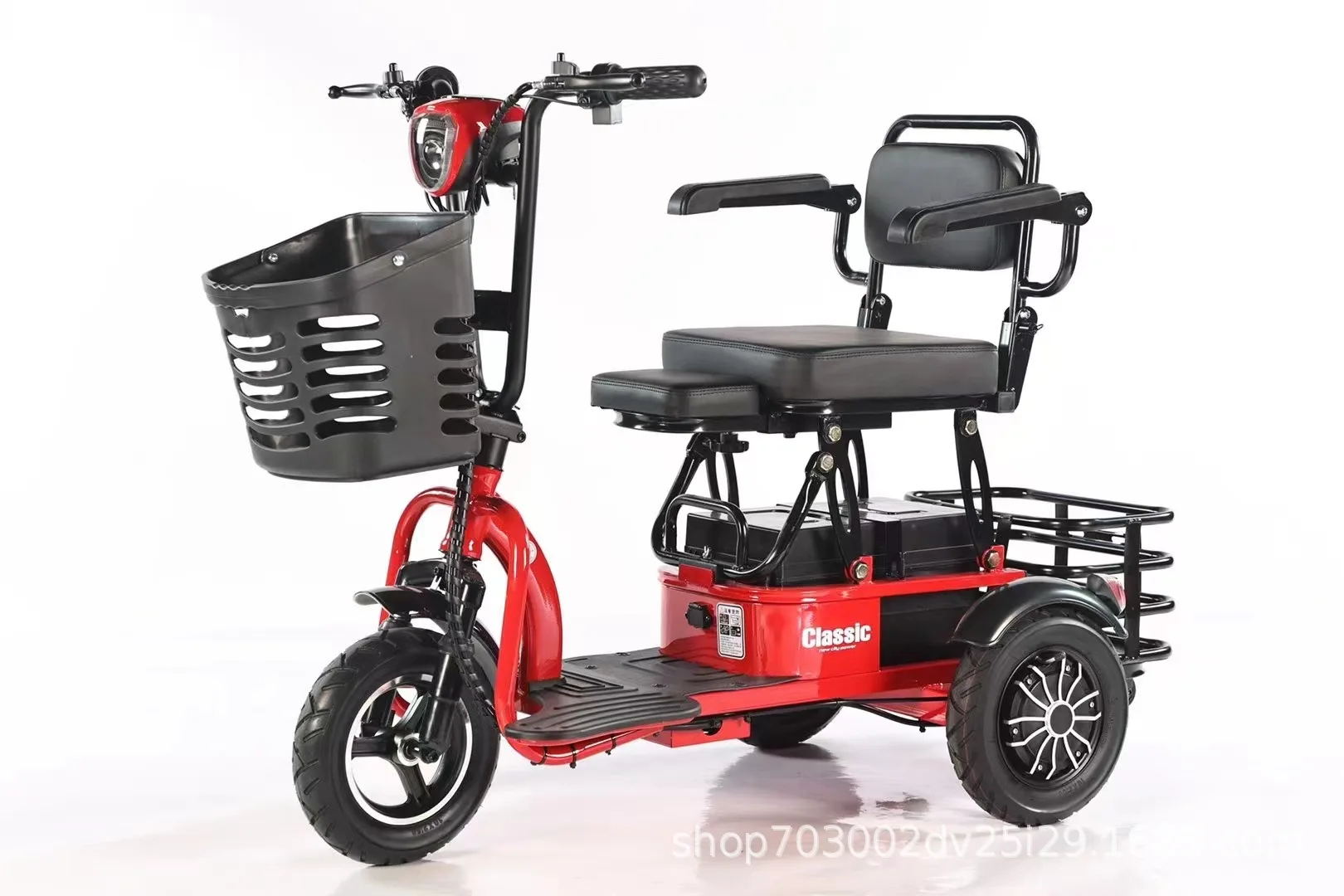 男女兼用折りたたみ式電動三輪車500Wモビリティスクーター親 - Electric Scooter 500W のレビューと価格