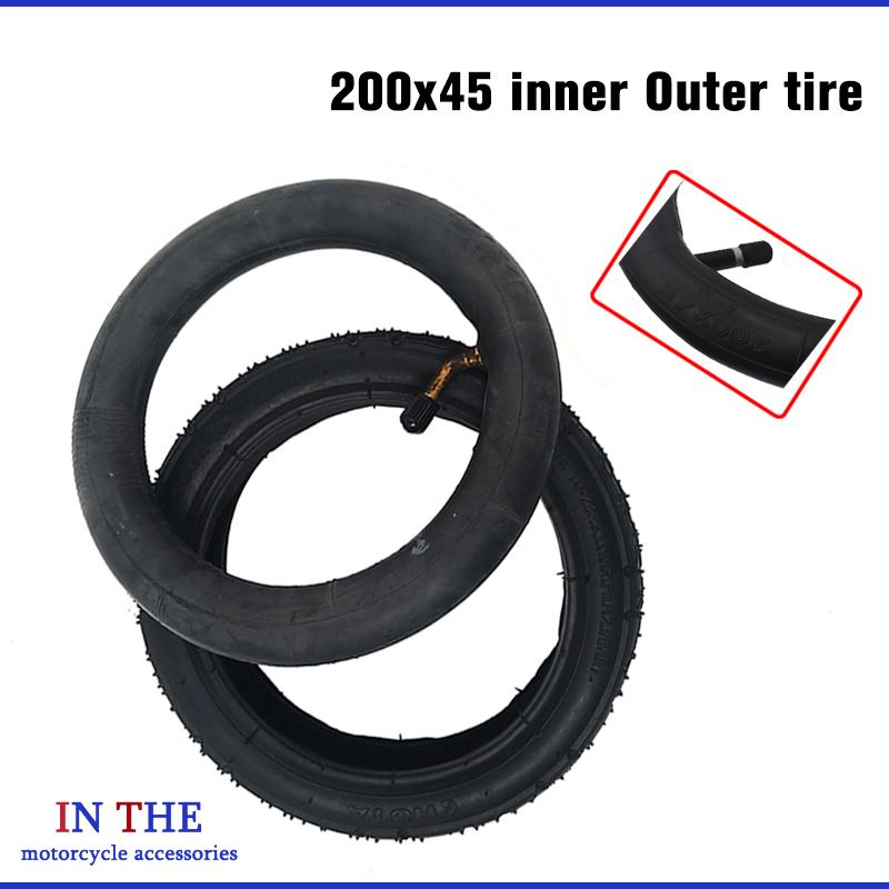 厚みのあるスクーター用タイヤ 200x45。空気を入れて使用 - Scooter Tire のレビューと価格