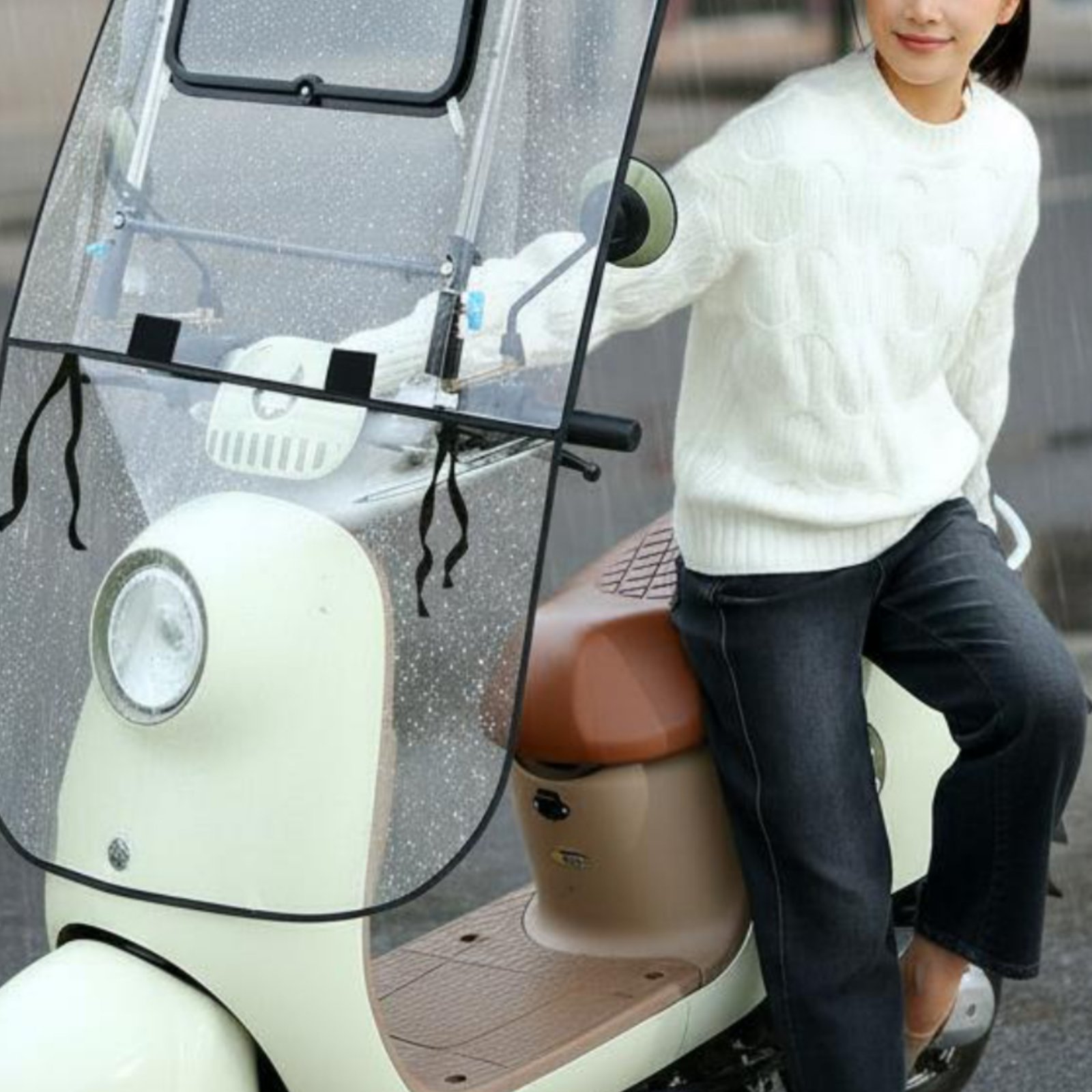 電動スクーターレインカバー耐水性折りたたみ式スクーターレイン - Electric Scooter Rain Cover のレビューと価格