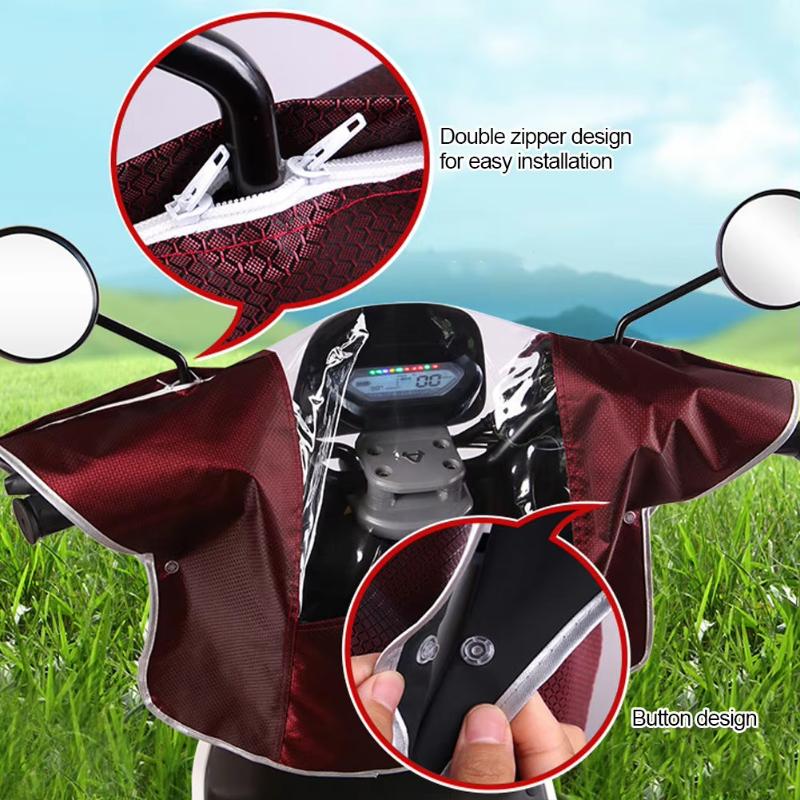 電動スクーター用ダッシュボードレインカバー 透明窓付きジッパ - Electric Scooter Rain Cover のレビューと価格