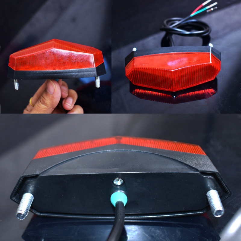 新しい 12V-80V 電動自転車テールライト LED 安全 - Scooter Electric のレビューと価格