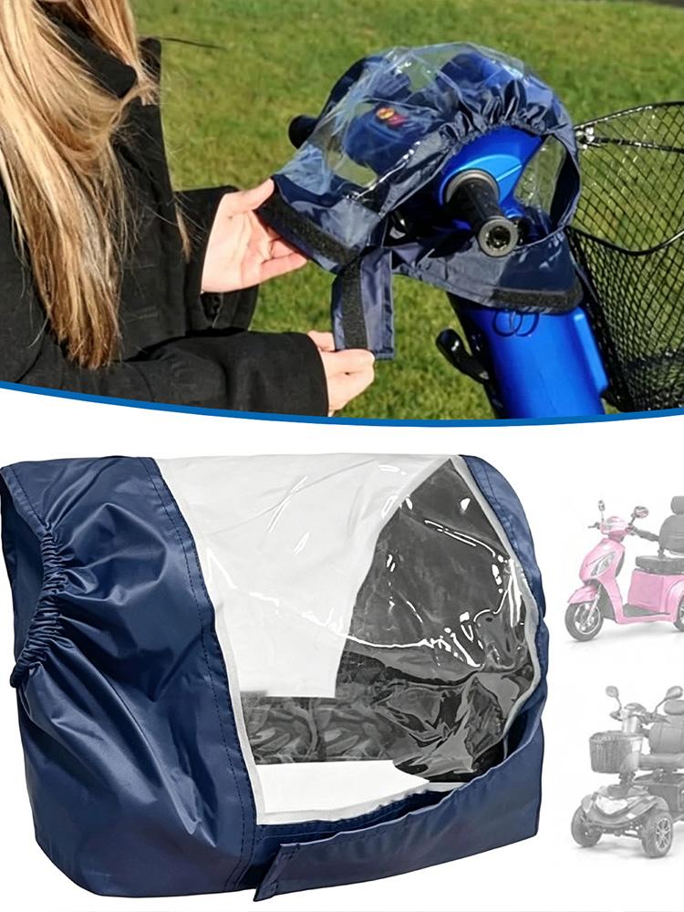 ユニバーサル対応のバイク・スクーター用ハンドルバー雨よけカバ - Electric Scooter Rain Cover のレビューと価格